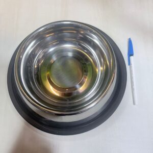 PETEX stainless steel dog bowl M for dogs – Furrly pet store Dehradun